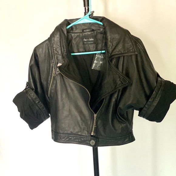 Rhys Dwfen Leather Jacket (M) LIKE NEW w/ original tags - Picture 4 of 6